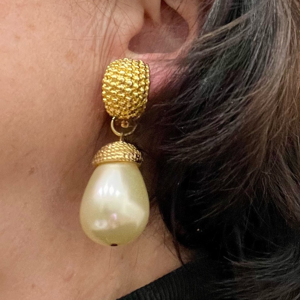Pear Tear Drop Dangle Earrings